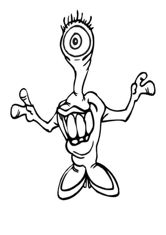 Coloring Sheet Monster Printable Pdf Download