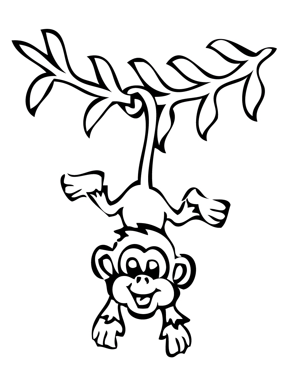 Colouring Monkey ClipArt Best