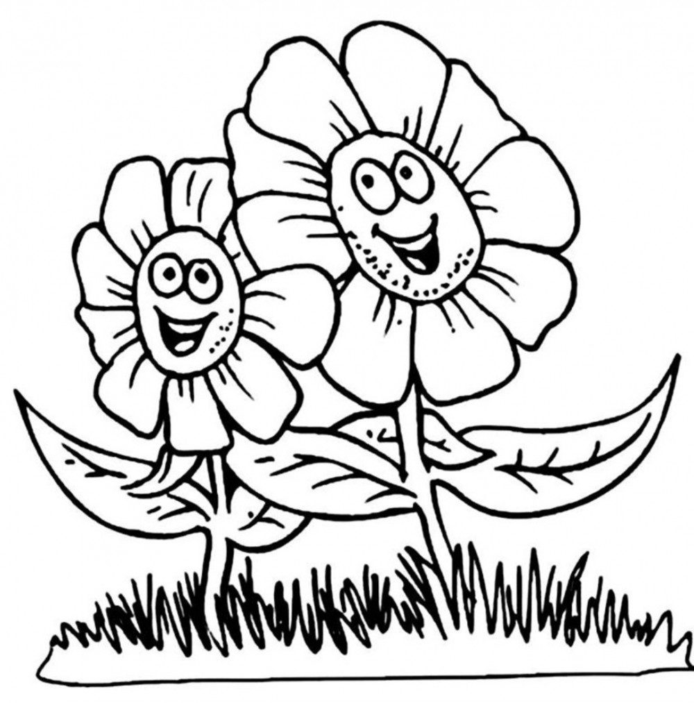 free printable coloring page flowers
