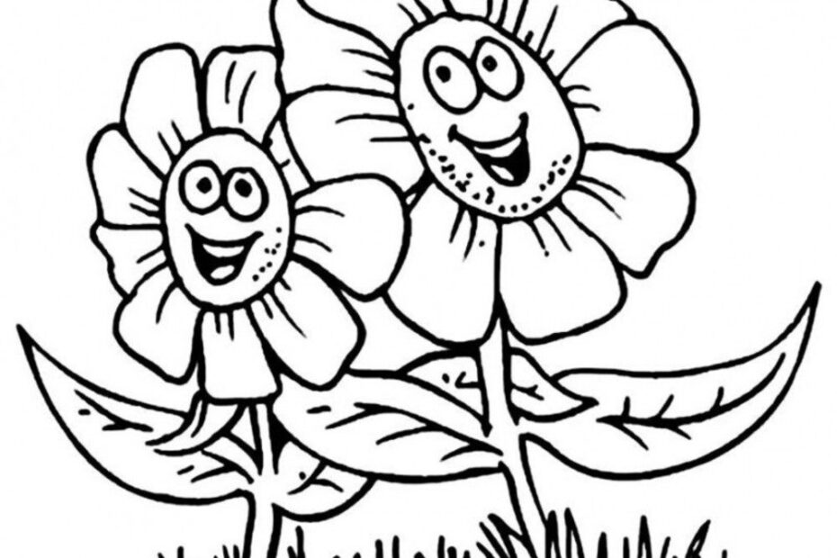 Columbine Flowers Coloring Pages Coloring Book