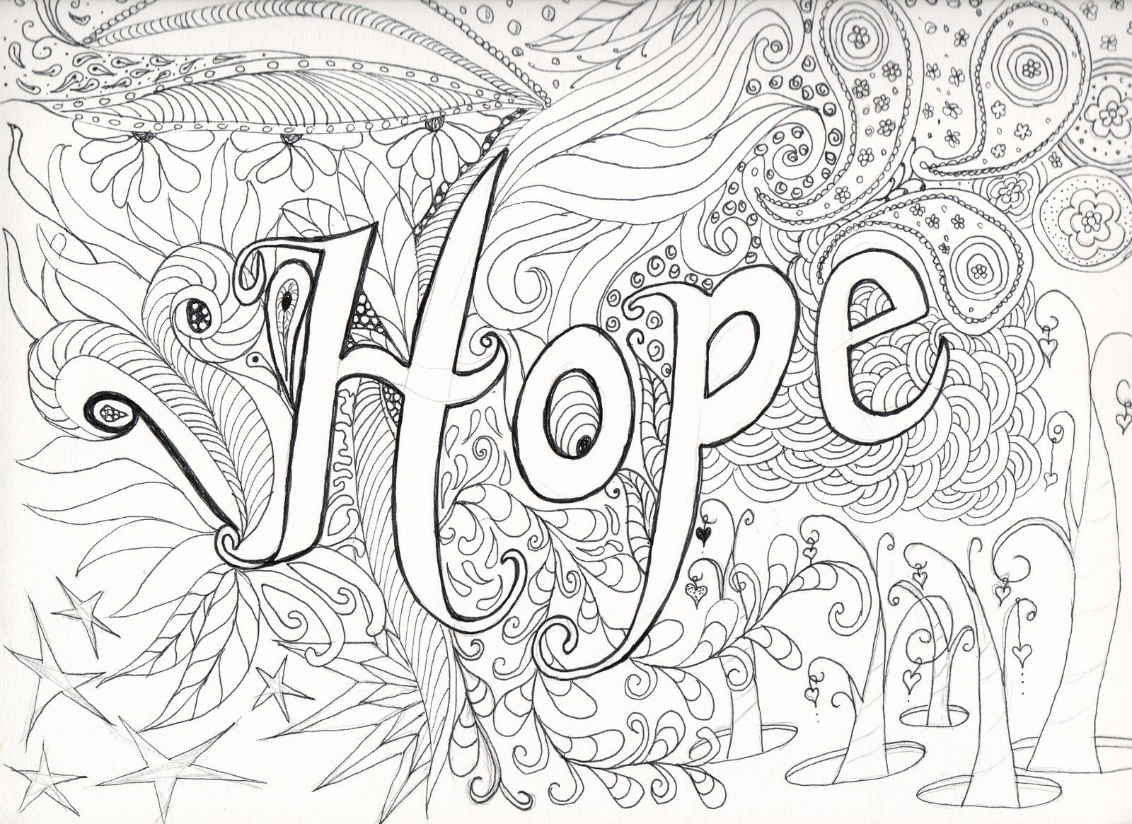 Complicated Flower Coloring Pages Coloring Home