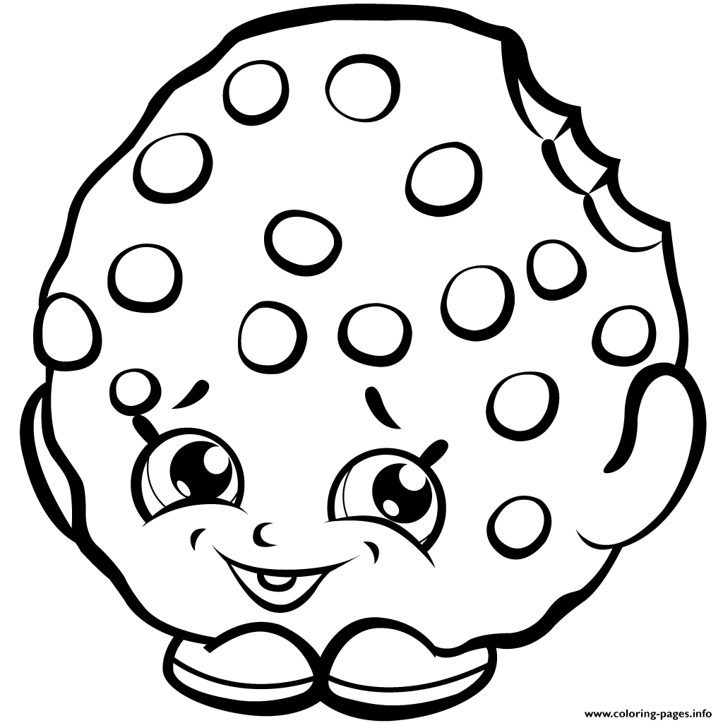 Cookie Shopkins Season 1 Coloring Page Printable