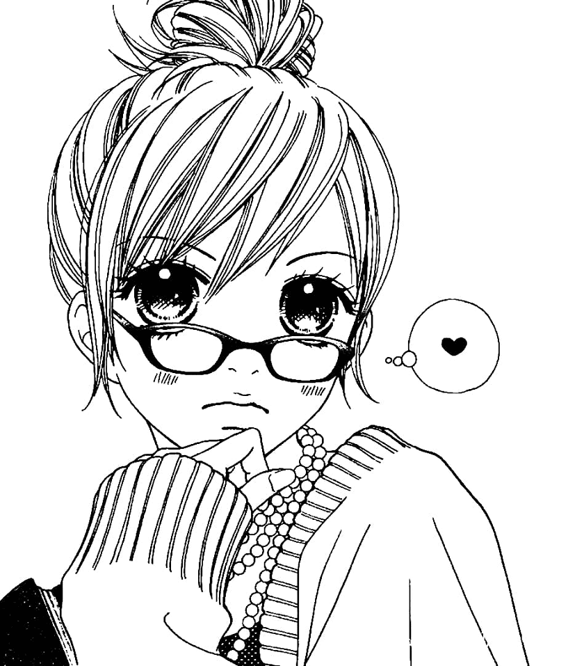 anime coloring pages girl