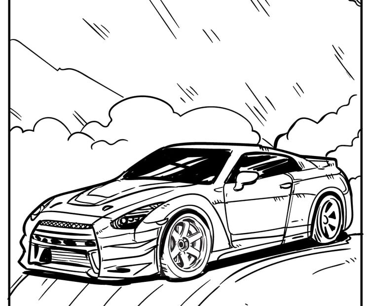 Cool Car Colouring Pages