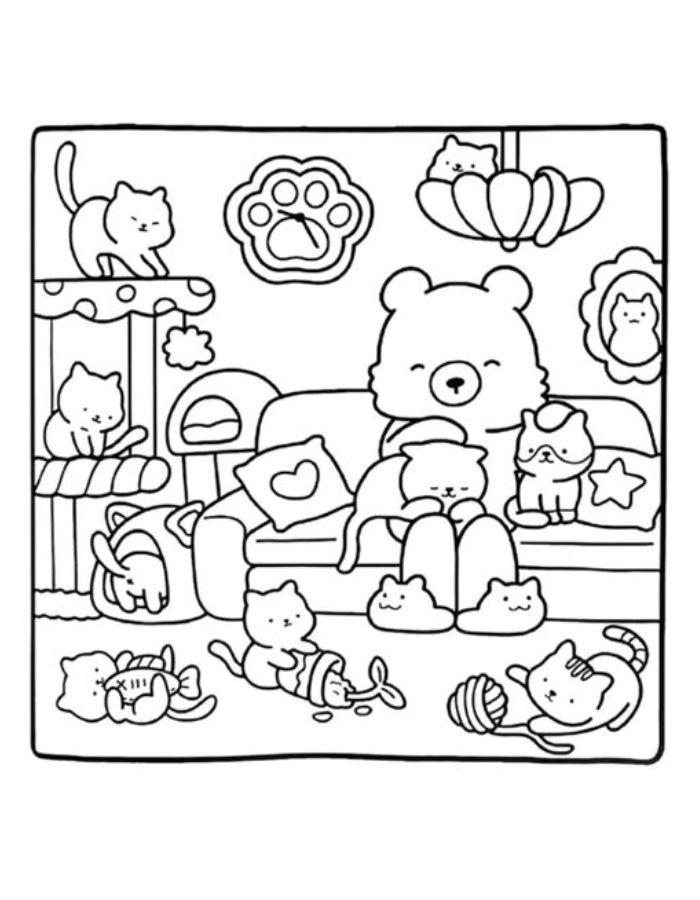 Cozy Friends Coloring Pages Free Printable PDF Cozy Friends Coloring Pages Free Printable PDF