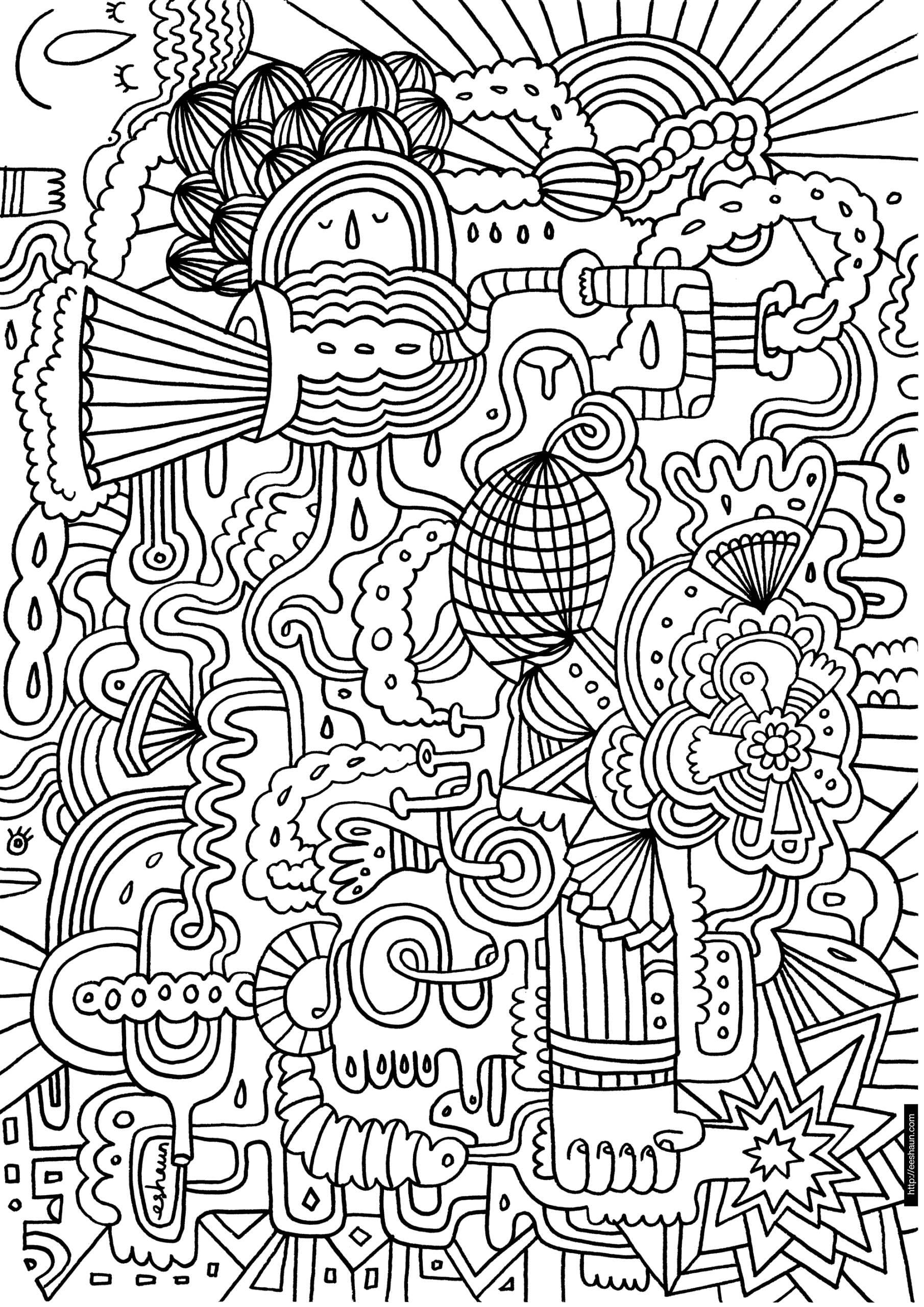 fun coloring pages for adults