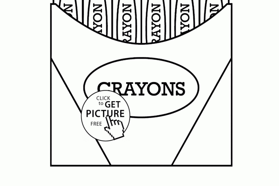 Crayon Coloring Pages To Print Crayon Coloring Pages To Print Free