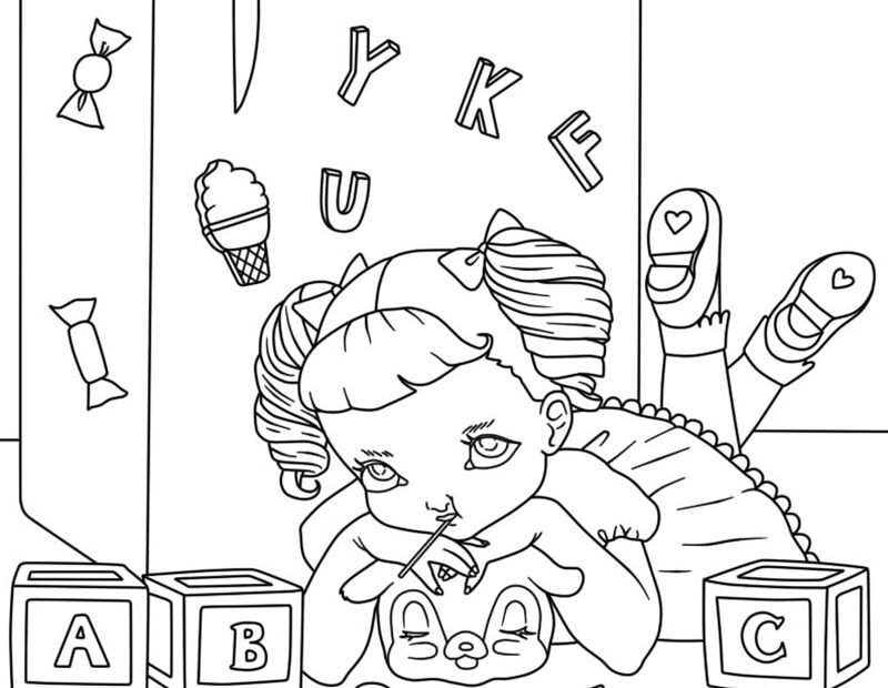 Cry Baby Melanie Martinez Coloring Pages 41 OFF