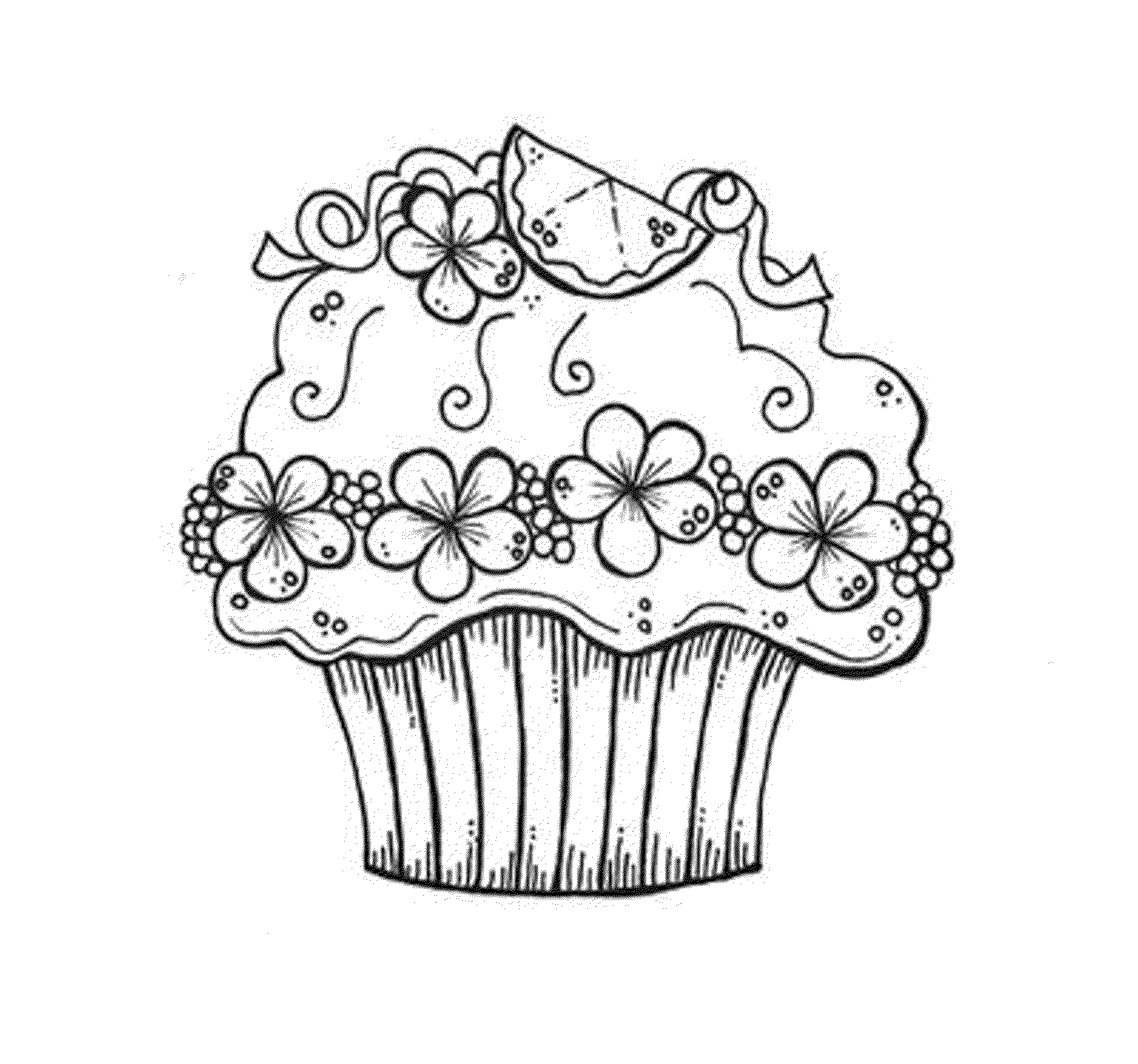 Cupcake Coloring Pages Free Coloring Home Cupcake Coloring Pages Free Coloring Home