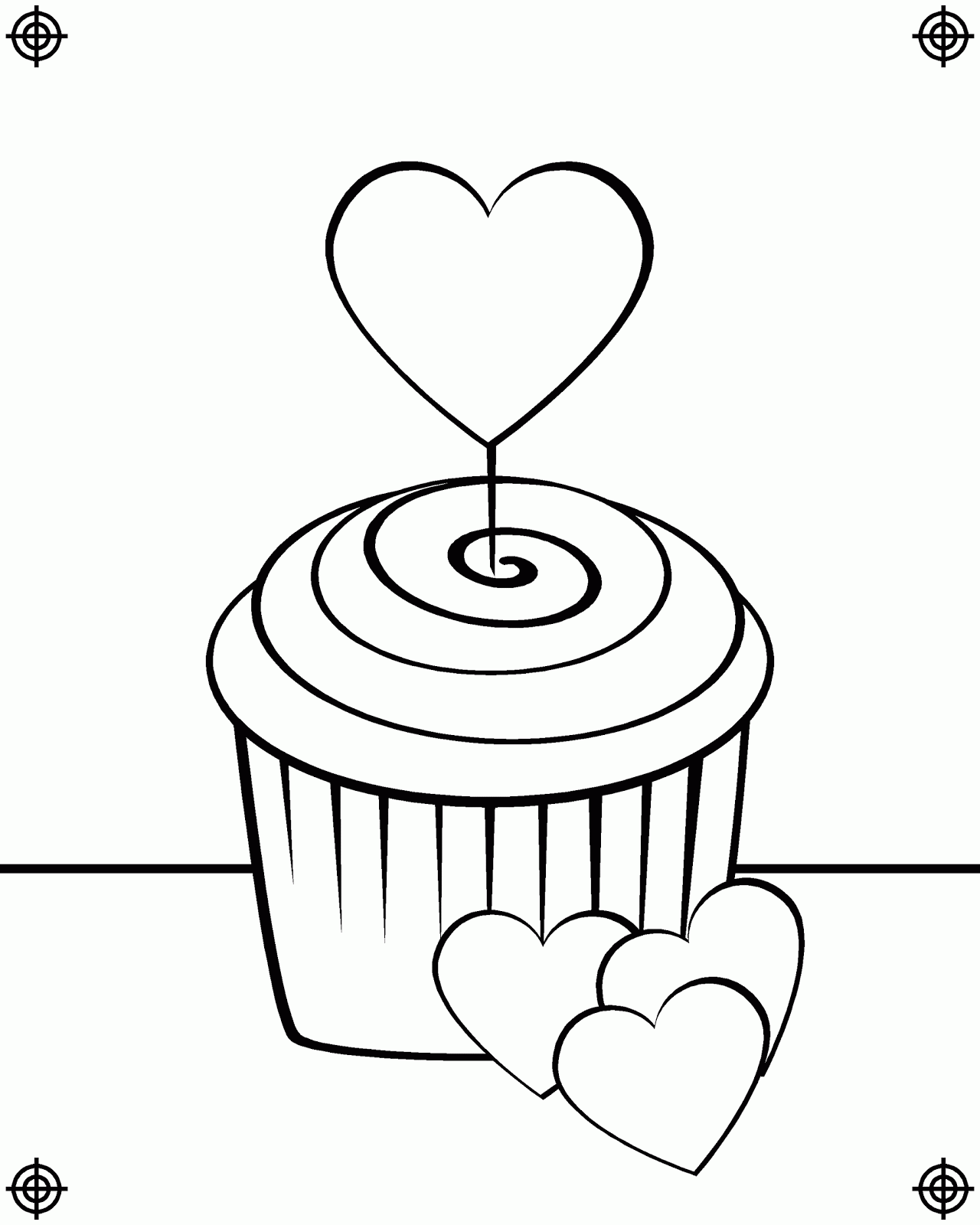 Cupcake Coloring Pages Printable Cupcake Coloring Pages Printable