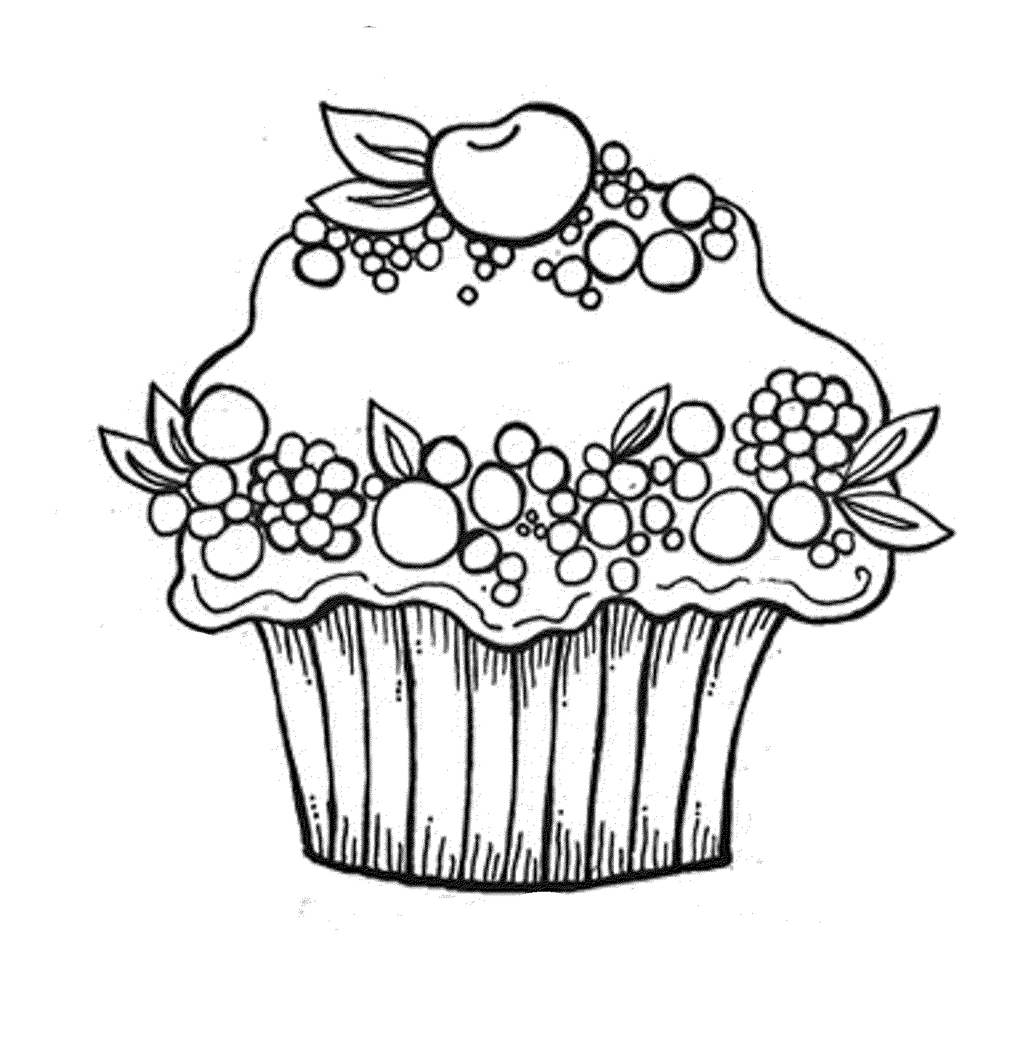 Cupcake Drawings For Coloring Cupcake Drawings For Coloring