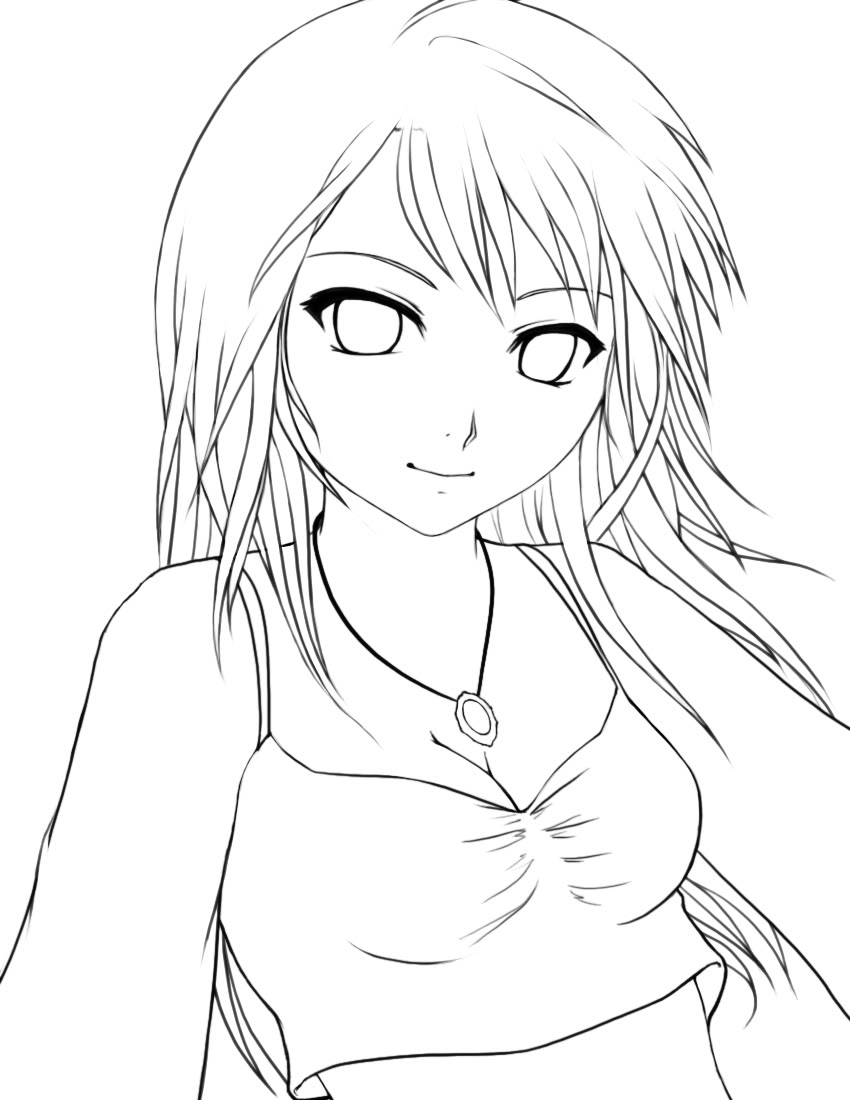 cute anime coloring pages girl cute anime coloring pages girl