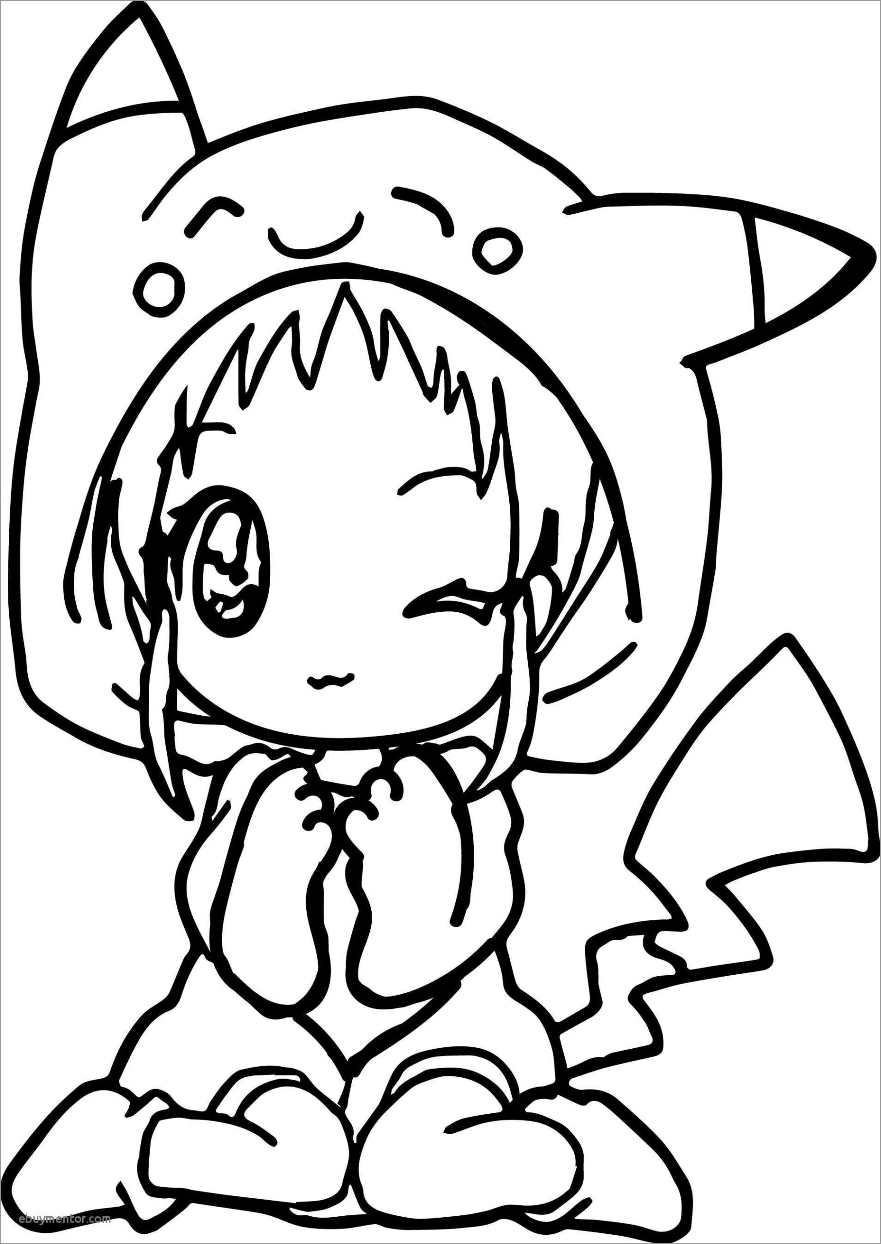 Cute Anime Girls Coloring Pages Coloring Home
