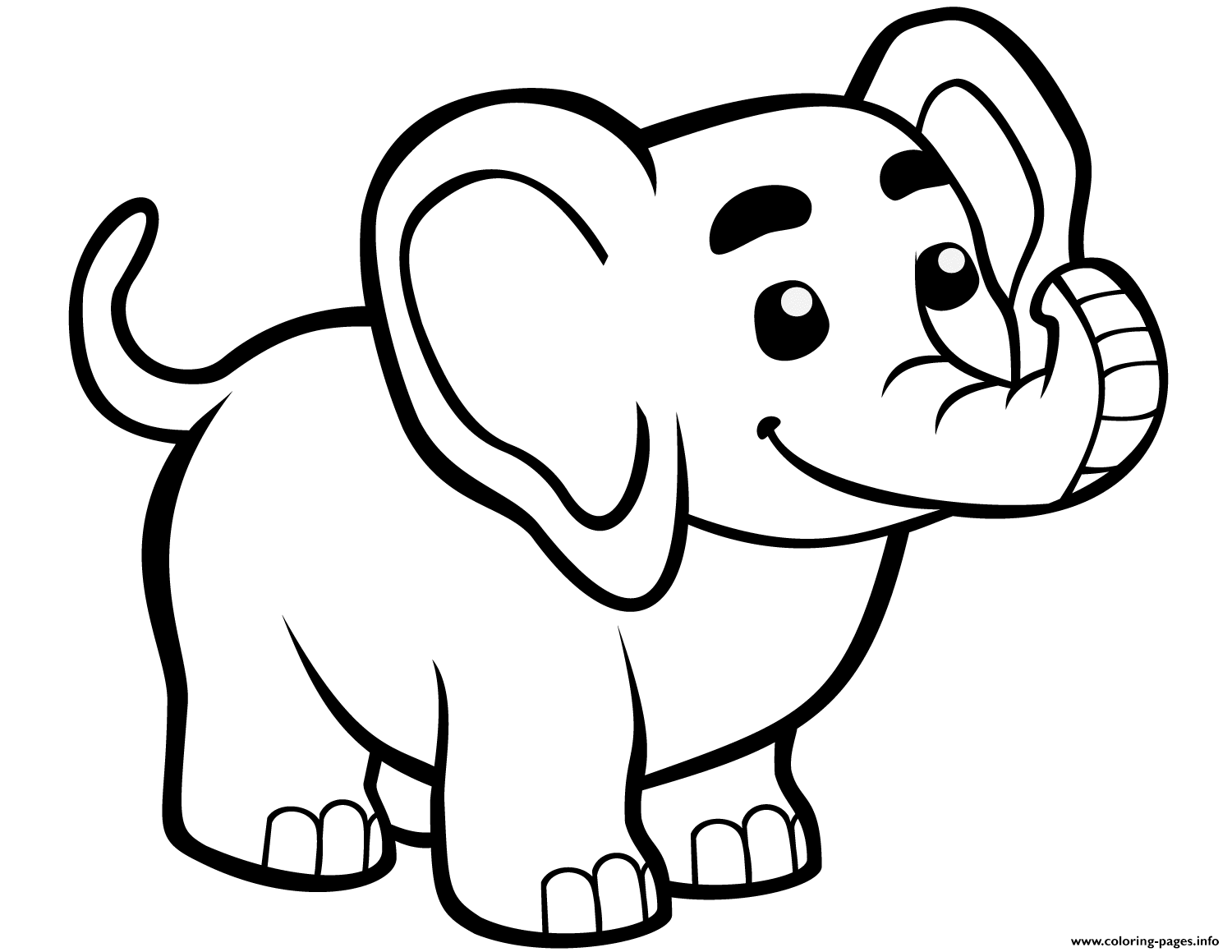 Cute Baby Elephant Coloring Page Printable Cute Baby Elephant Coloring Page Printable