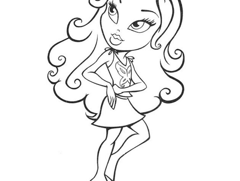 Cute Bratz Coloring Pages Hellokids
