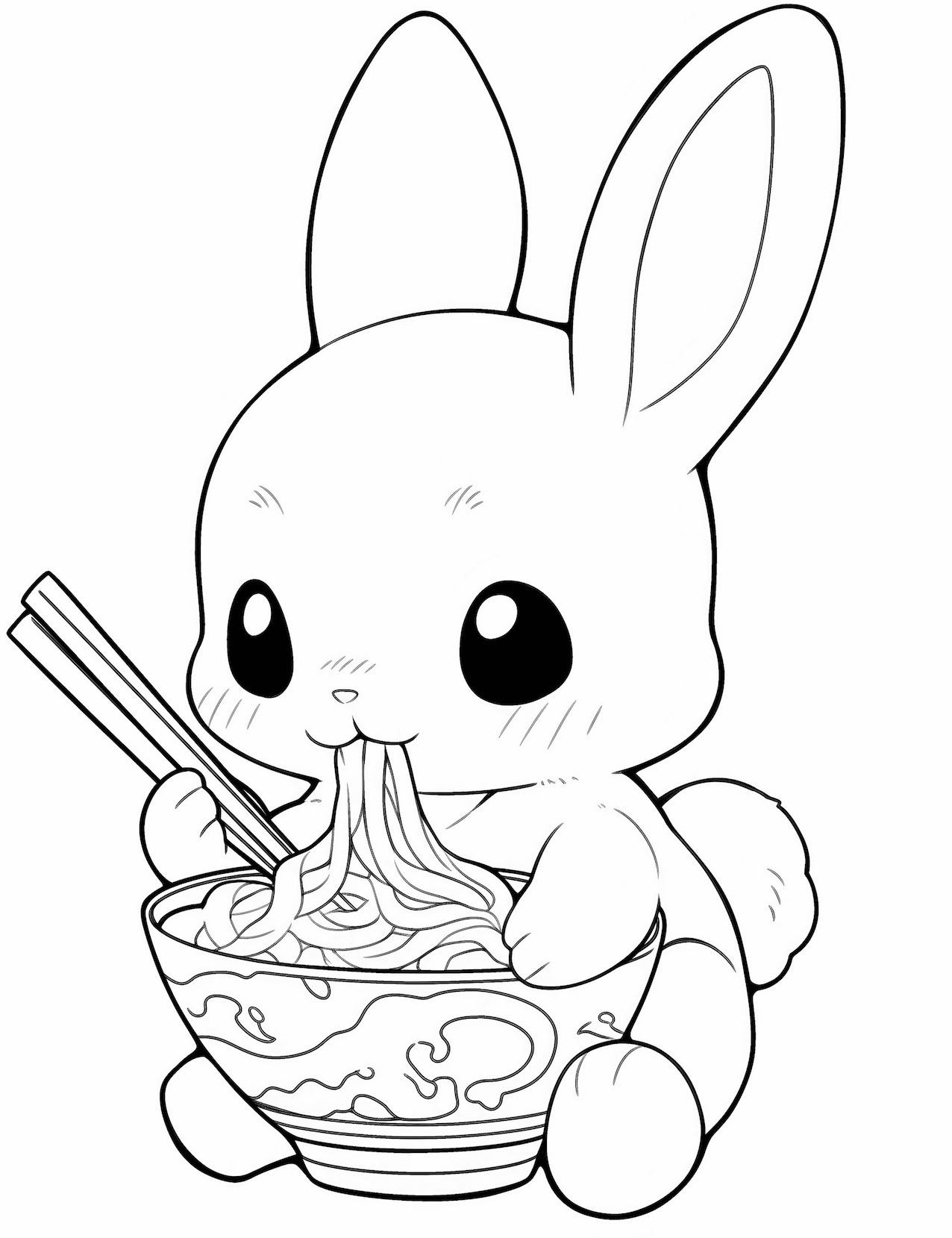 Cute Bunny Coloring Cute Bunny Coloring