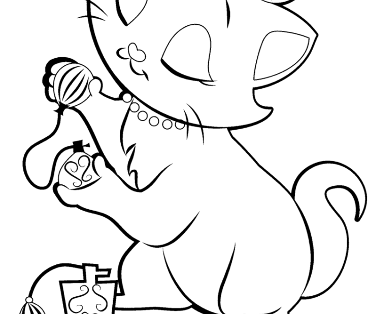 Cute Cat Coloring Pages Coloring Home