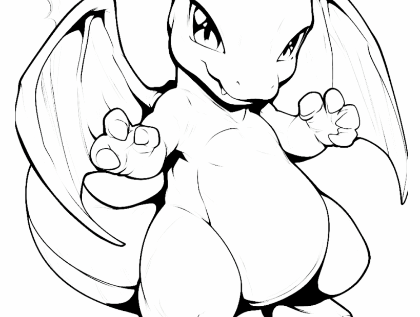 Cute Charizard Coloring Pages Free PDF Printables Sunny Cute