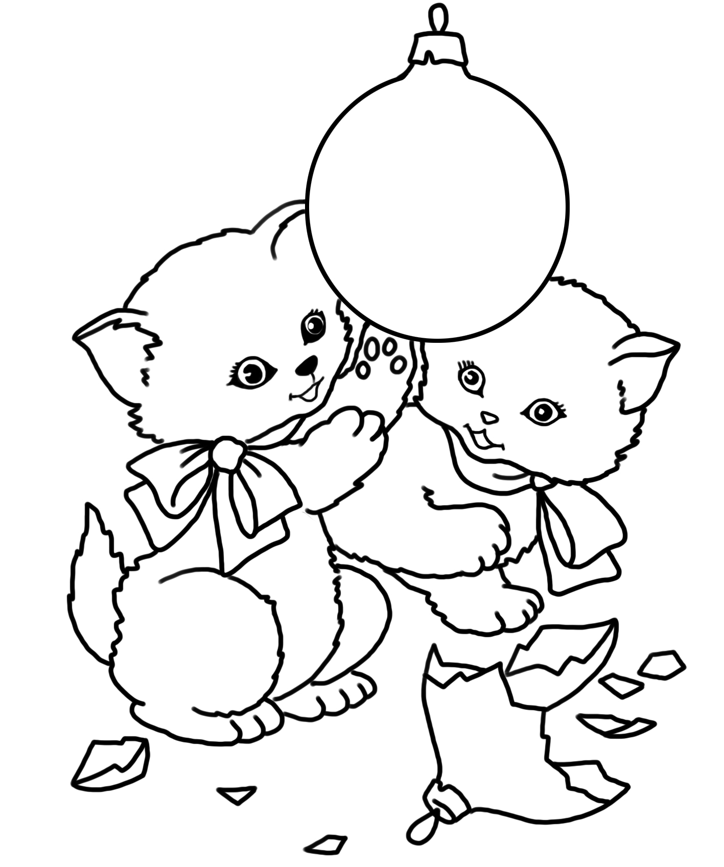 Cute Christmas Kitten Coloring Pages Coloring Pages Cute Christmas Kitten Coloring Pages Coloring Pages