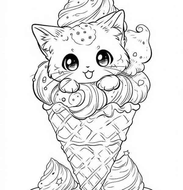 Cute Colouring Pictures Of Ice Cream Infoupdate