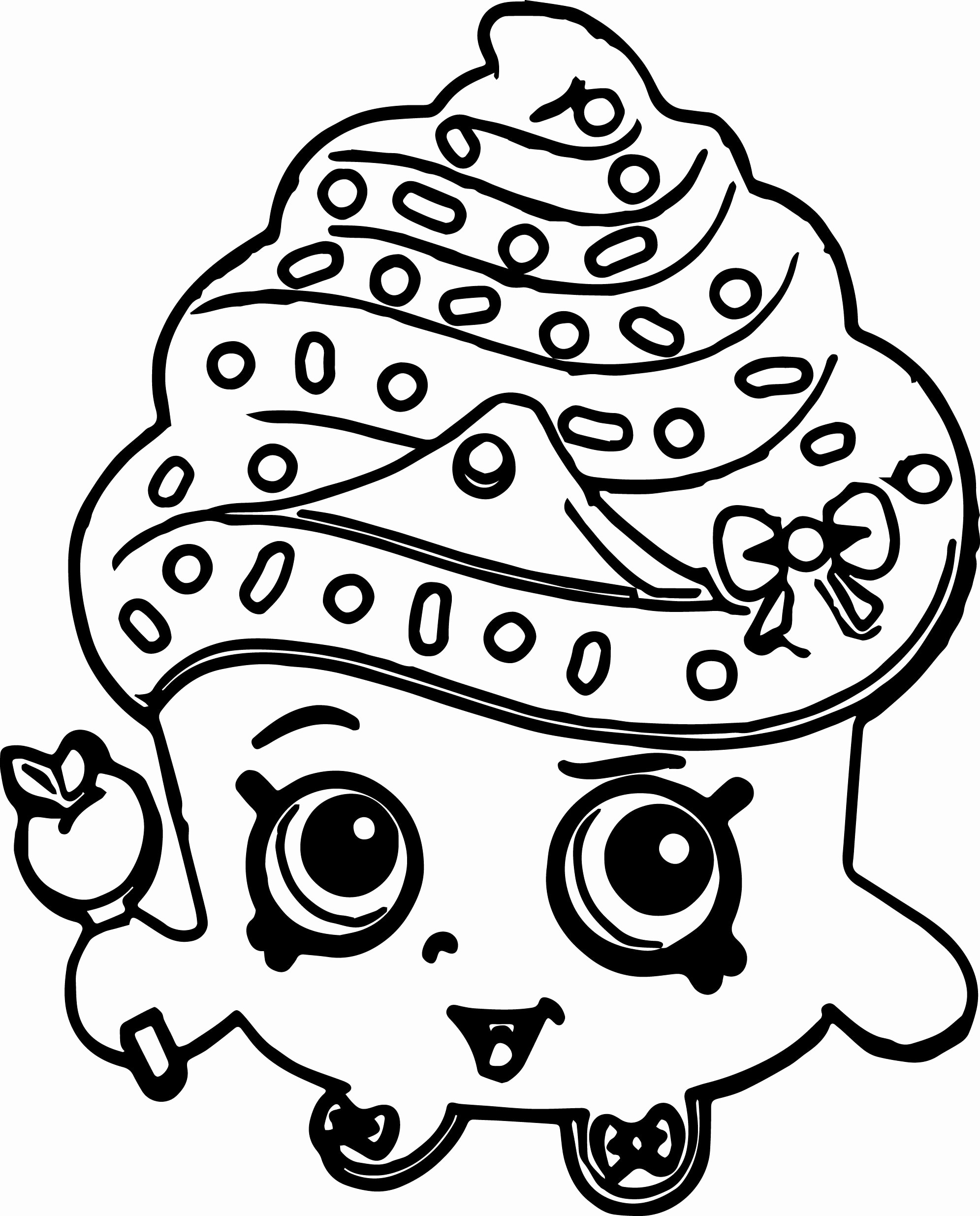 cute cupcake to color cute cupcake to color