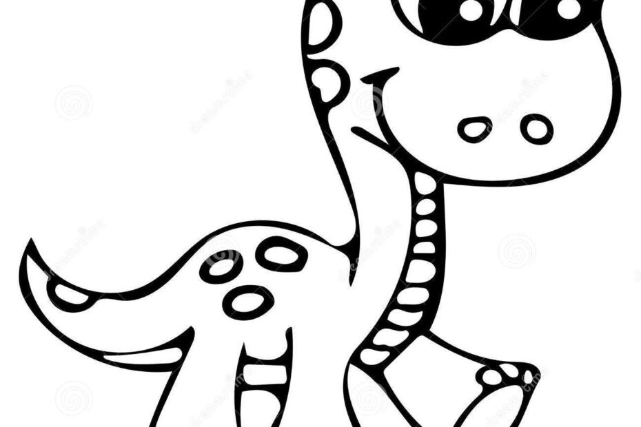 Cute Dinosaur Coloring Pages Coloring Home