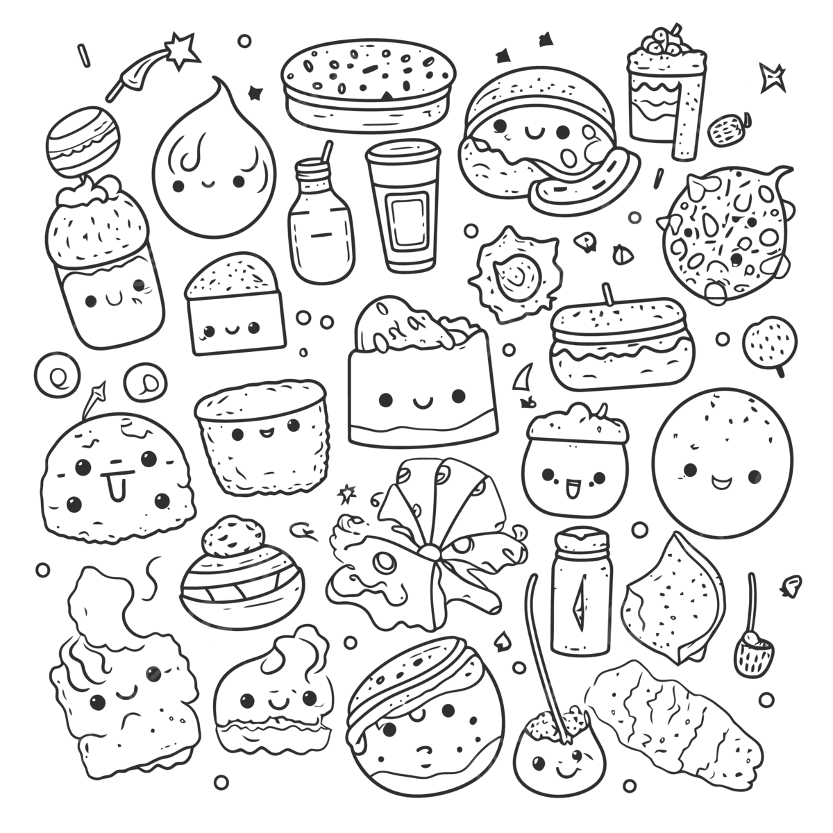 cute coloring pages food cute coloring pages food