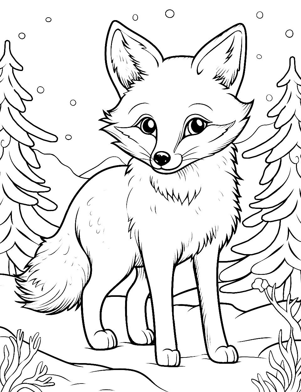 Cute Fox Coloring Sheets Printable Coloring Pages Cute Fox Coloring Sheets Printable Coloring Pages