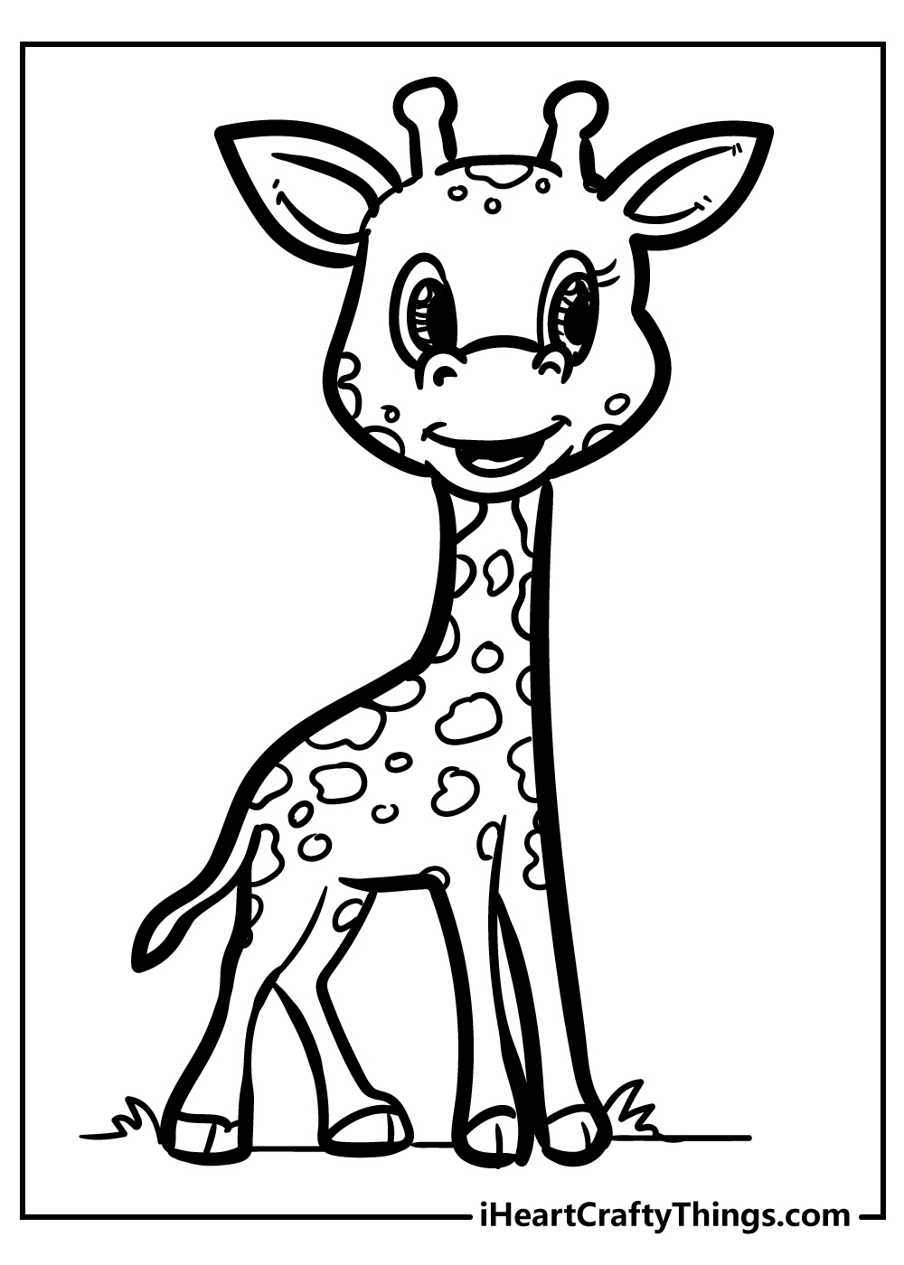 Cute Giraffe Coloring Pages Printable Cute Giraffe Coloring Pages Printable