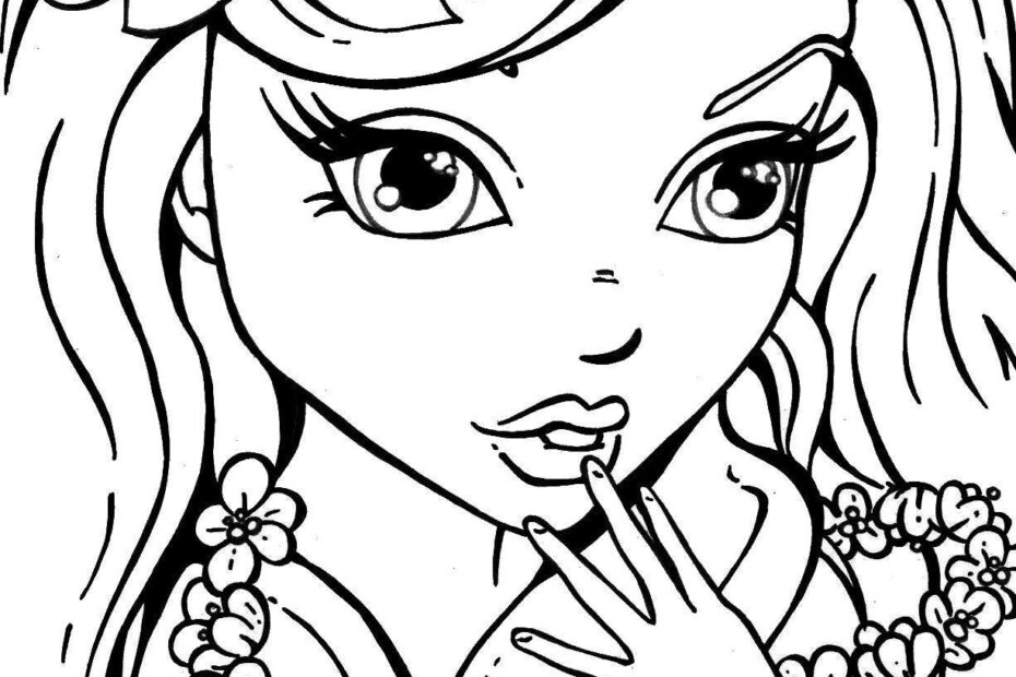 Cute Girls For Teens Coloring Page Printable