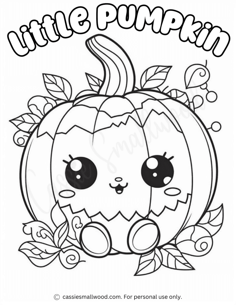 Cute Halloween Coloring Page Cassie Smallwood Cute Halloween Coloring Page Cassie Smallwood
