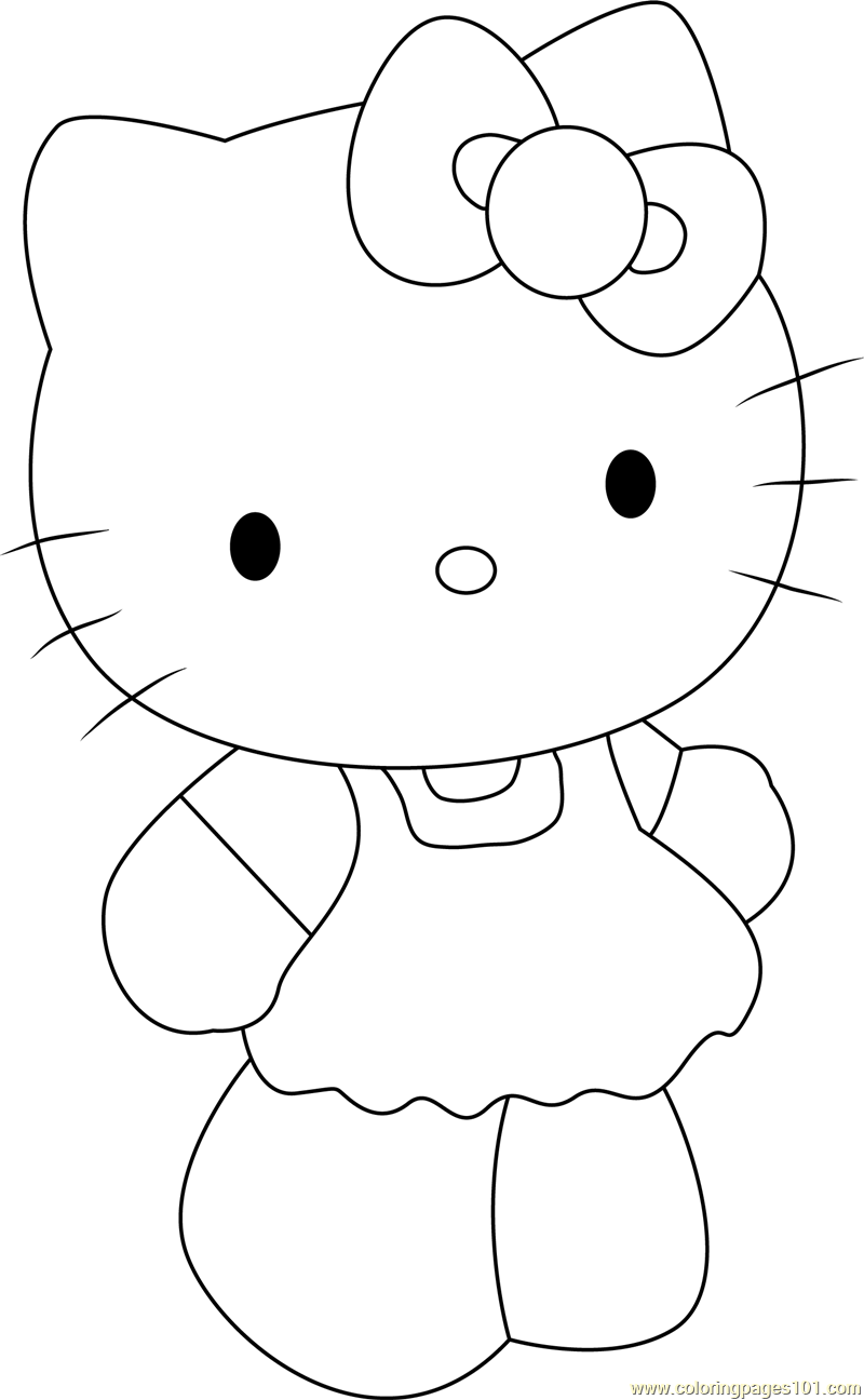 kitty printable coloring pages
