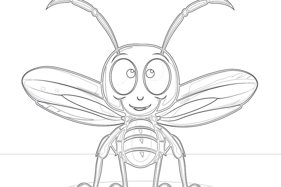 Cute Insect Coloring Pages Coloring Pages Mimi Panda