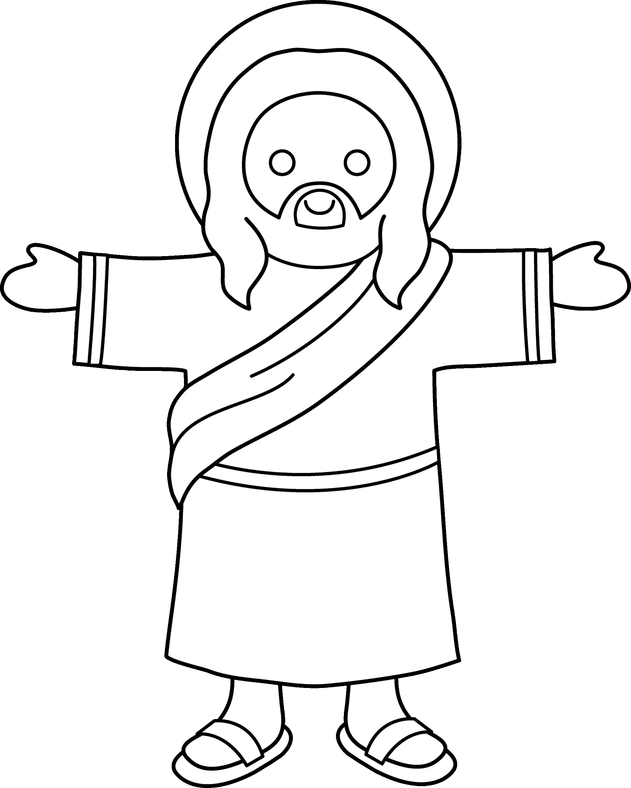 printable coloring page of jesus printable coloring page of jesus