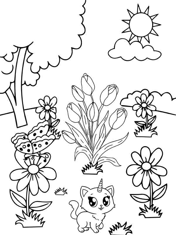 Garden Coloring Pages Garden Coloring Pages