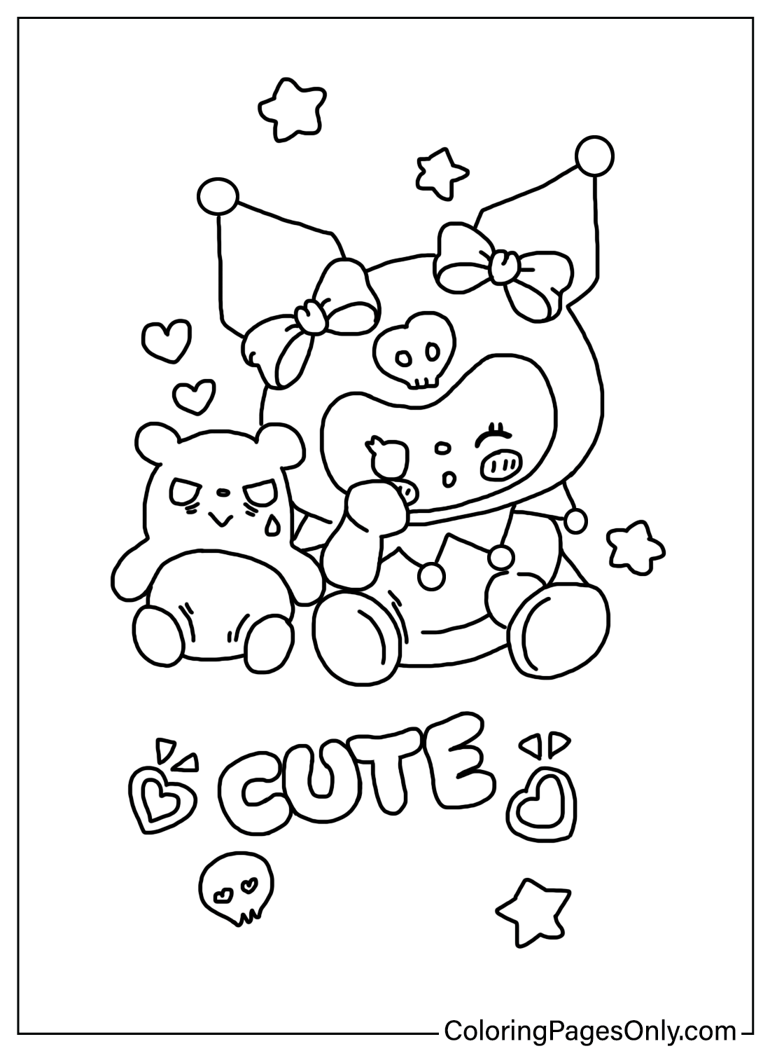 Cute Kuromi Coloring Page Free Free Printable Coloring Pages Cute Kuromi Coloring Page Free Free Printable Coloring Pages