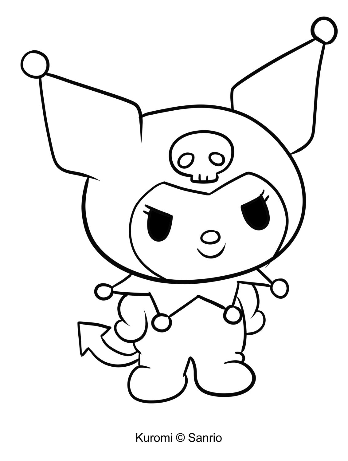 Kuromi coloring sheets pdf Kuromi coloring sheets pdf