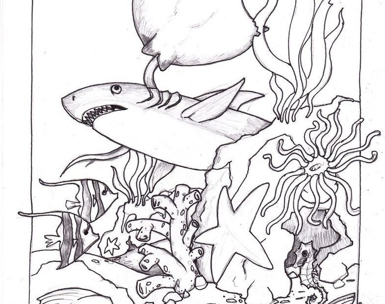 Cute Ocean Animals Coloring Pages