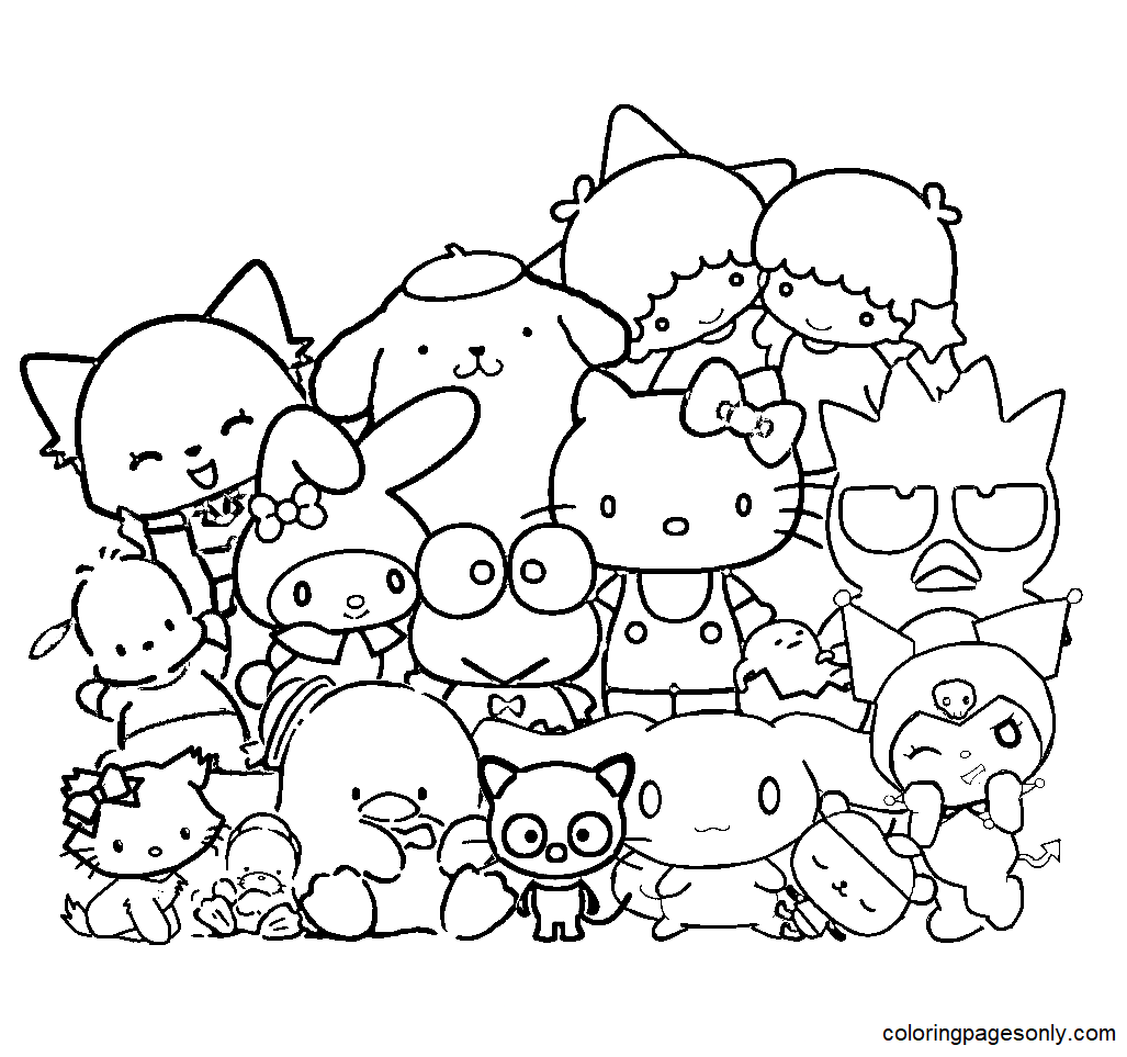 Cute Printable Coloring Pages Sanrio Sanrio Characters Coloring Pages Cute Printable Coloring Pages Sanrio Sanrio Characters Coloring Pages