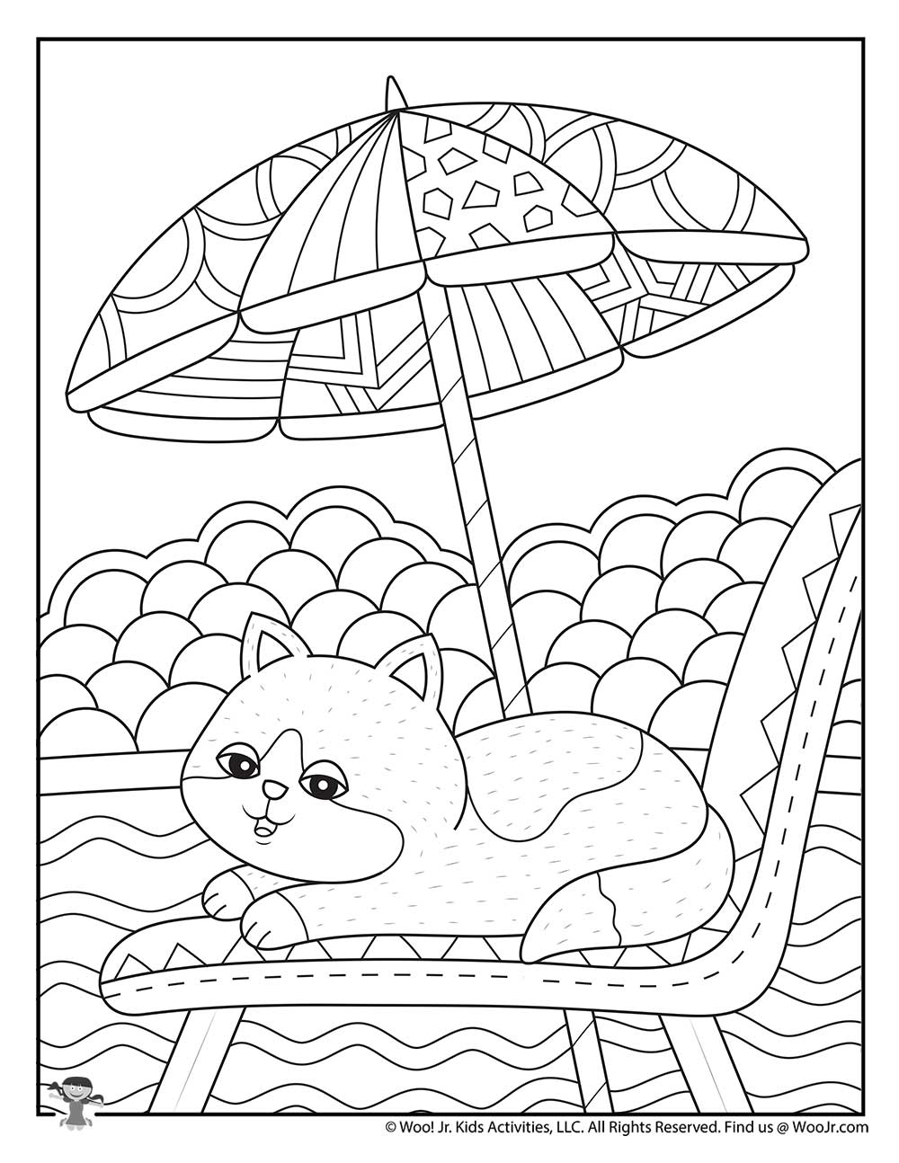 Cute Summer Adult Coloring Woo Jr Kids Activities Children 39 s 