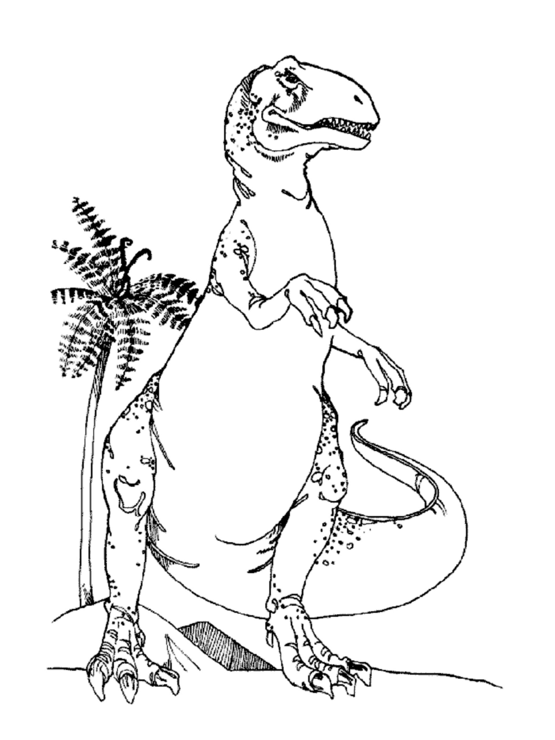 printable t rex coloring