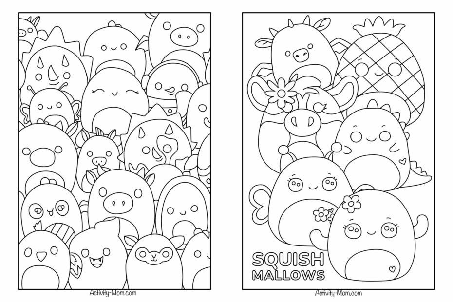 Cutest Ever Squishmallow Coloring Pages Kids Activities 42 OFF