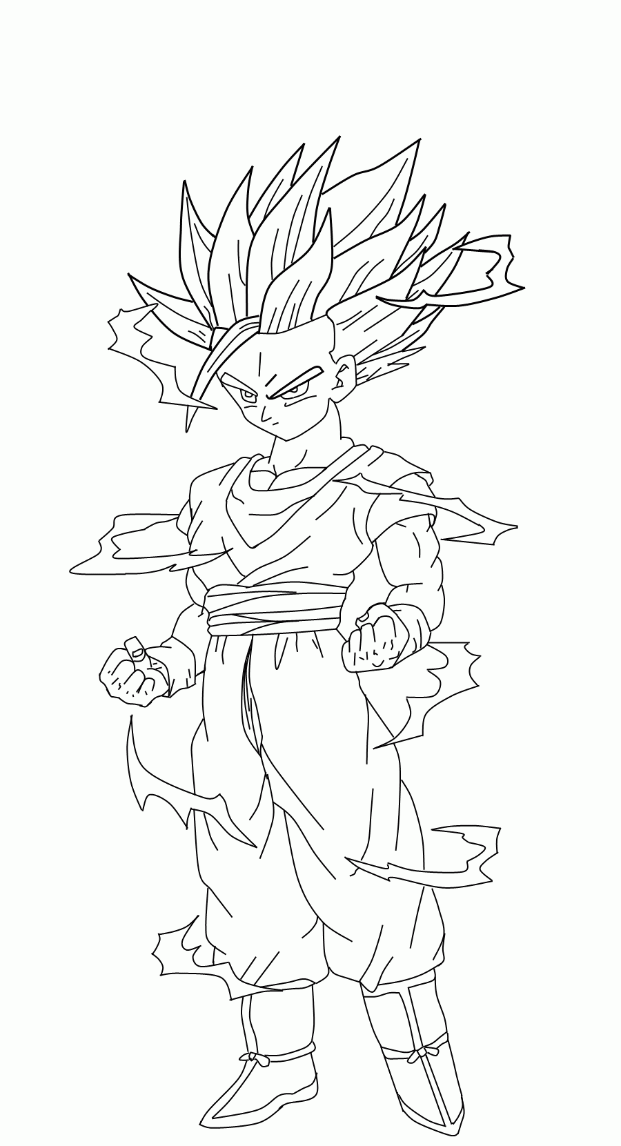 Dbz Gohan Coloring Pages Coloring Home