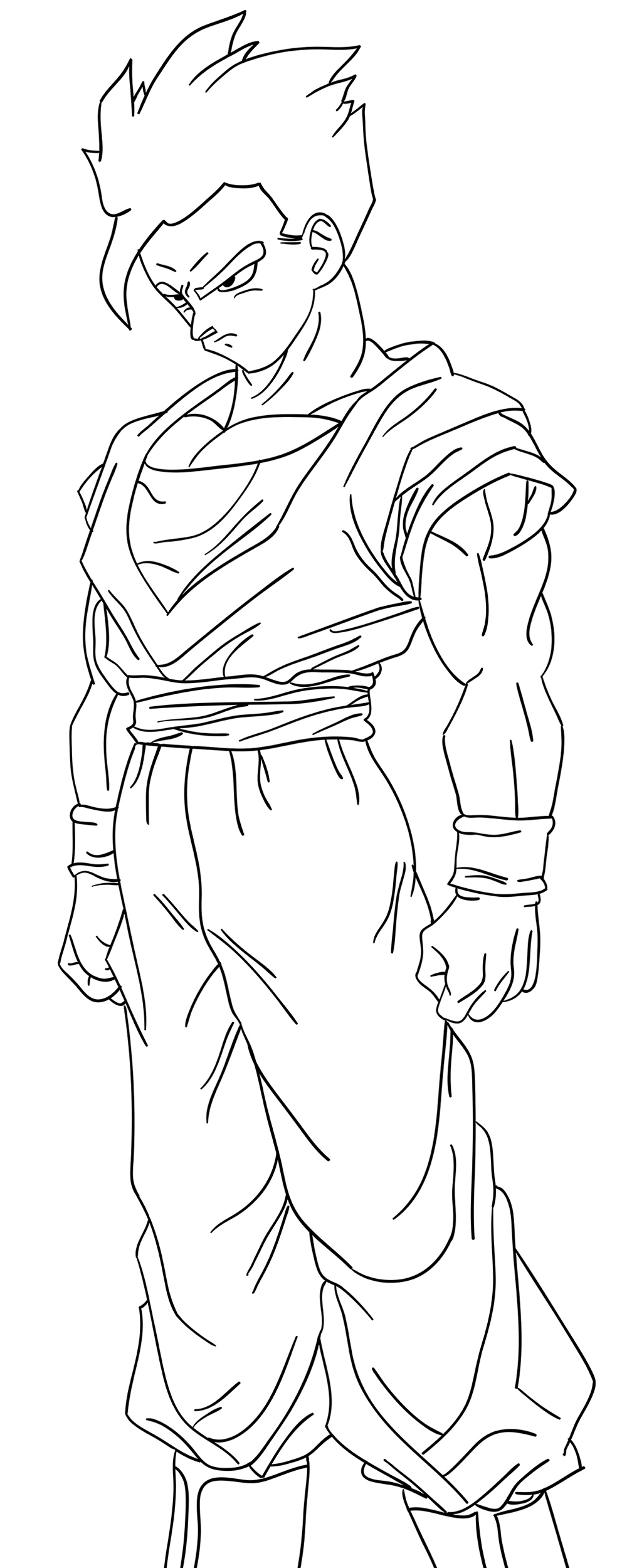 Dbz Gohan Coloring Pages Coloring Home