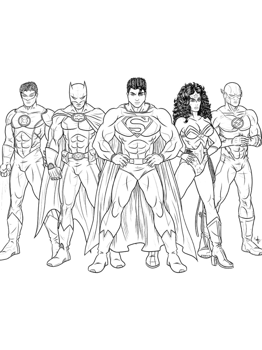 Superhero Coloring Pages