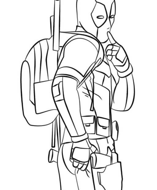 Deadpool Coloring Pages Coloring rocks