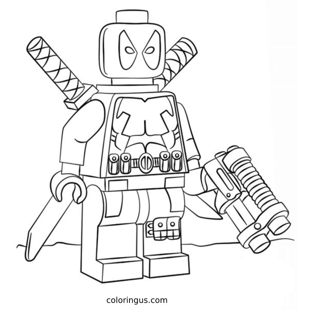 Deadpool Coloring Pages Free Printable PDF Deadpool Coloring Pages Free Printable PDF