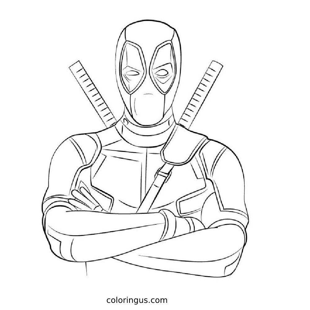 Deadpool Coloring Pages Free Printable PDF Deadpool Coloring Pages Free Printable PDF