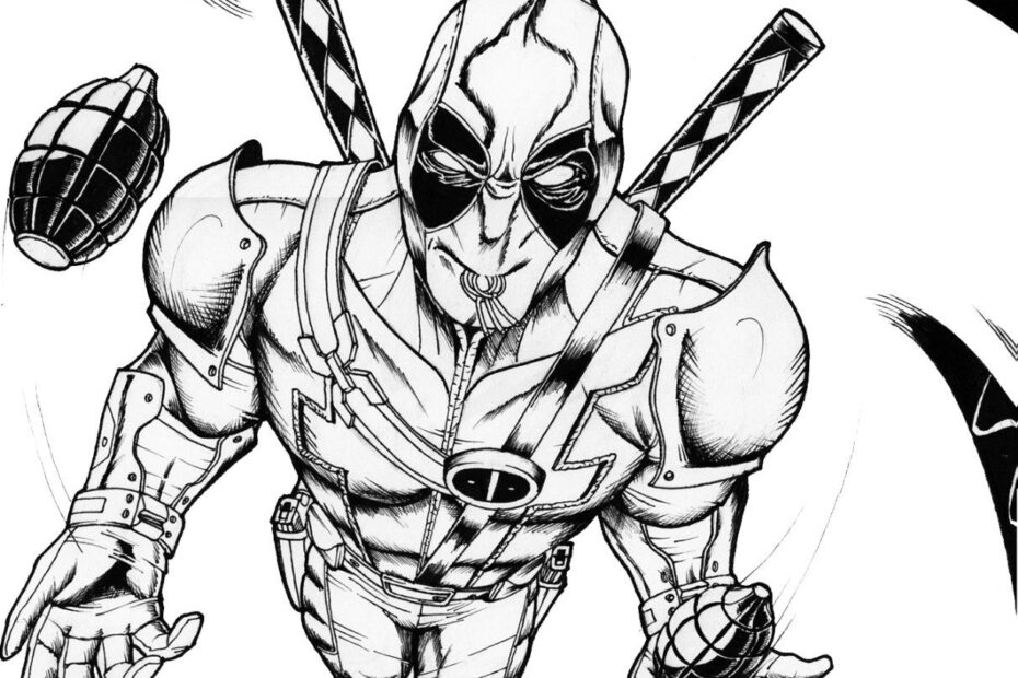 Deadpool Coloring Pages Printable Coloring Home