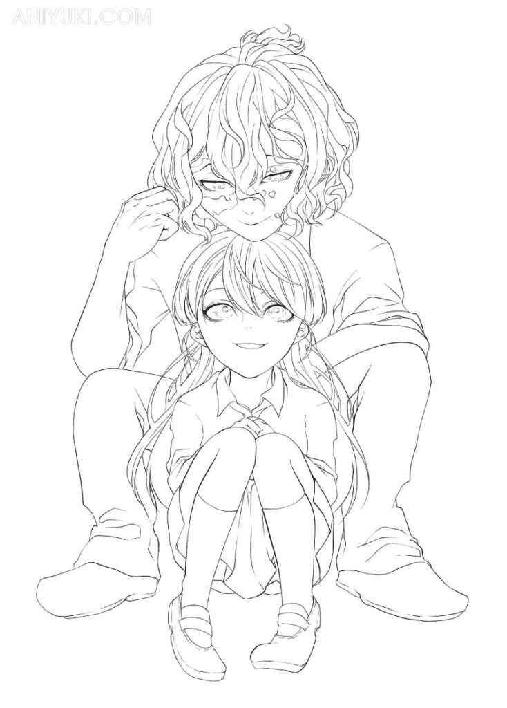 Demon Slayer Daki Coloring Pages Coloring Pages Demon Slayer Daki Coloring Pages Coloring Pages